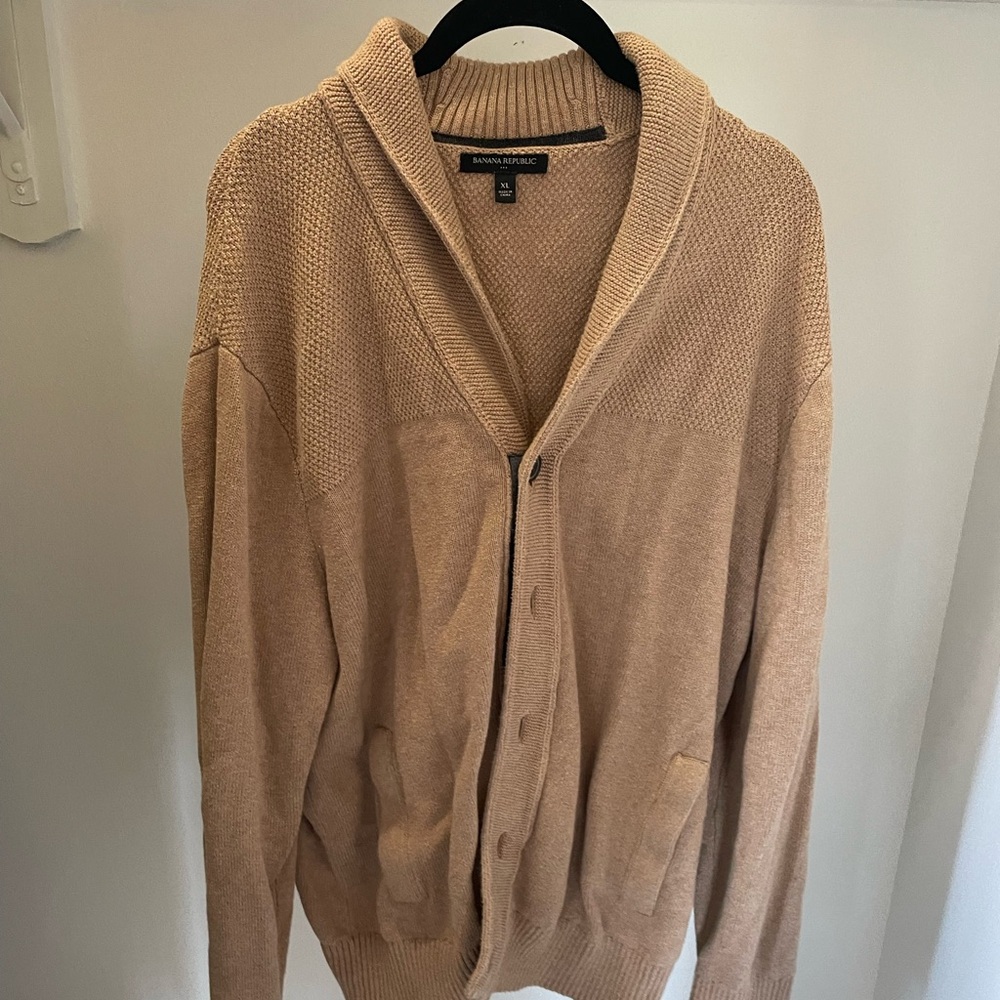 Banana Republic Brown Knit Cardigan